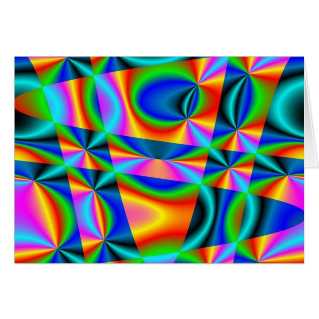 Ropa arcoiris ~ Tarjeta (Anverso (Horizontal))