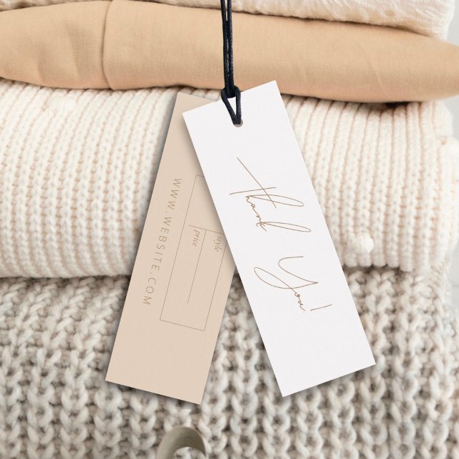 Ropa comercial neutral Gracias Etiqueta de colgado (Subido por el creador)