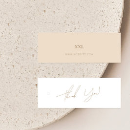 Ropa comercial neutral Gracias Etiqueta de colgado