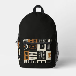 Ropa de barro étnico Mochila impresa en África