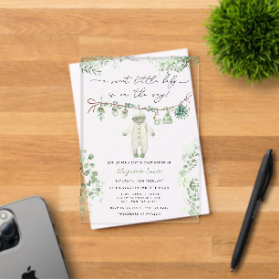 Ropa de Bebé Dulce Invitación para Baby Shower