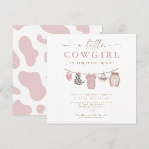 Ropa de bebé rosa Little Cowgirl Baby Shower