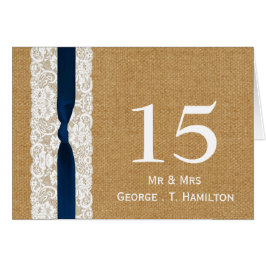 Ropa de bujía de FAUX, números de tabla de boda rú