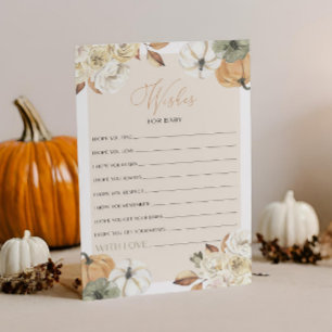 Ropa De Calabaza Baby Shower Desea Una Tarjeta De