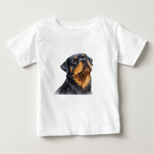 Ropa de camiseta de bebé Rottweiler