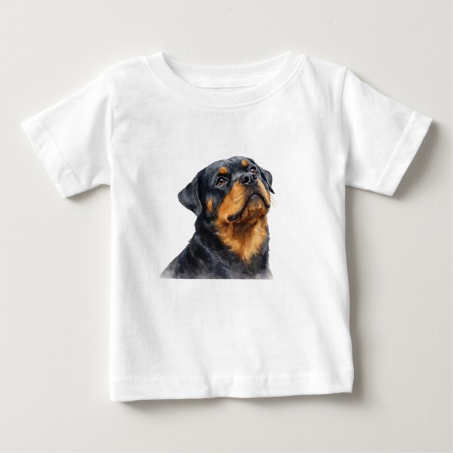 Ropa de camiseta de bebé Rottweiler (Anverso)