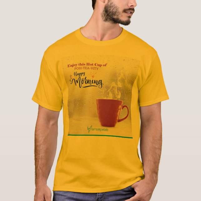 Ropa de camiseta de color amarillo (Anverso)