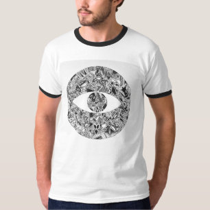 Ropa de cera Alien Eye polo de hip hop de la vieja