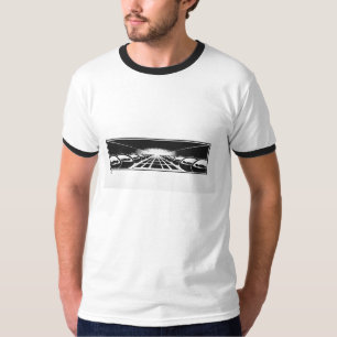 Ropa de cera Camiseta Alien Pod Hip Hop antiguo