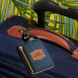 Ropa De Denim Azul Con Zip Y Etiqueta Jean Fabric