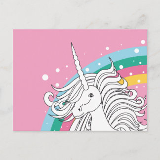 ROPA DE LA TARJETA POSTAL UNICORN