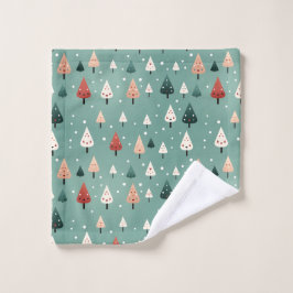 Ropa de lavado de bosques de invierno con nieve