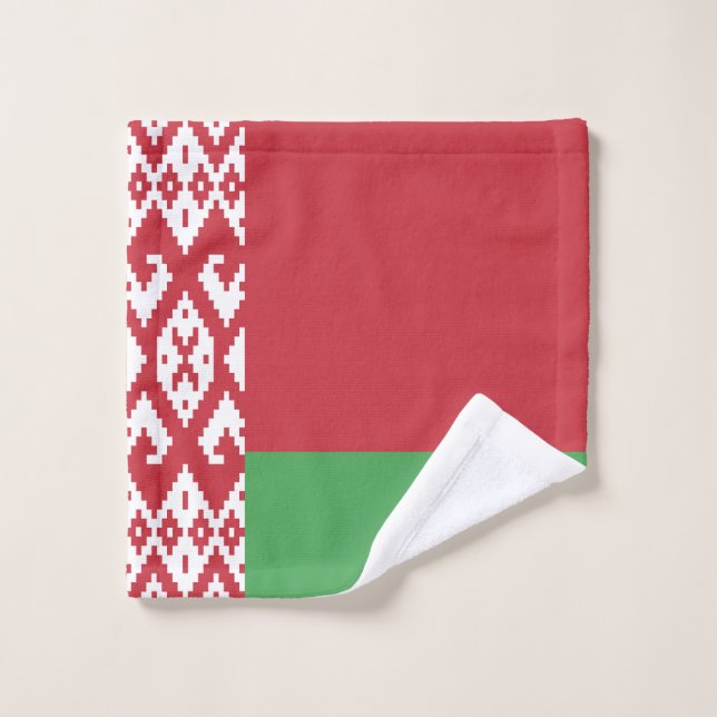 Ropa de lavado de la bandera bielorrusa (Toallita)
