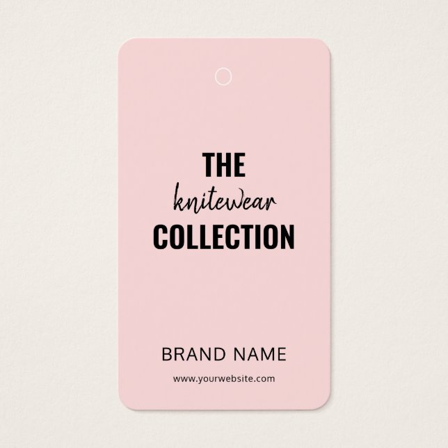 Ropa de negocios Etiqueta de colza moderna (Frente)