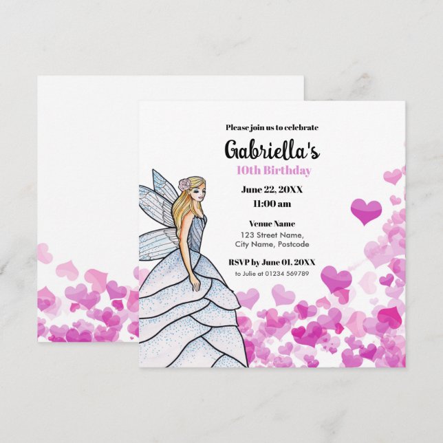 Ropa De Novia Princesa De Hadas Moda Corazones Ros (Anverso / Reverso)