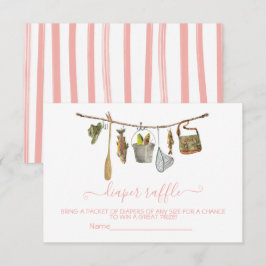 Ropa de pesca Soga para pañales Rifa Tarjeta de ni