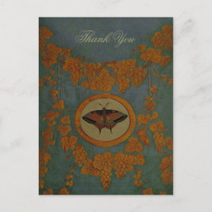 Ropa de seda de mariposa ~ Postcard / Invitaciones