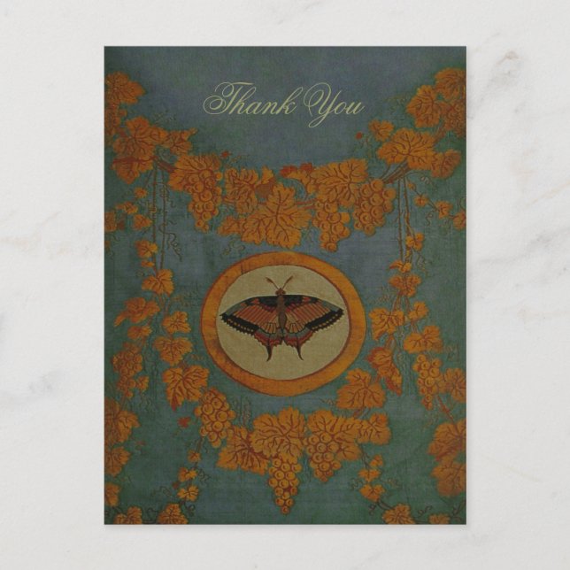Ropa de seda de mariposa ~ Postcard / Invitaciones (Anverso)