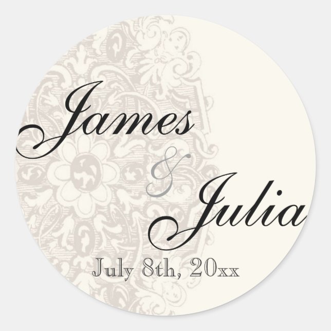 Ropa De Taupe Vintage - Sello Boda (Anverso)