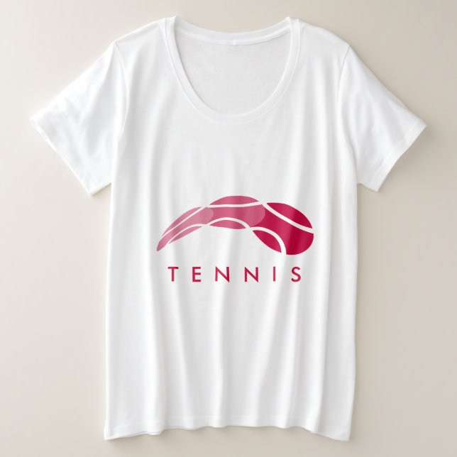 Ropa de tenis femenina más camiseta deportiva de t (Anverso del diseño)