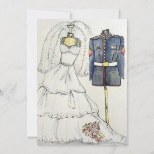 Ropa de uniforme y boda alistada en la marina
