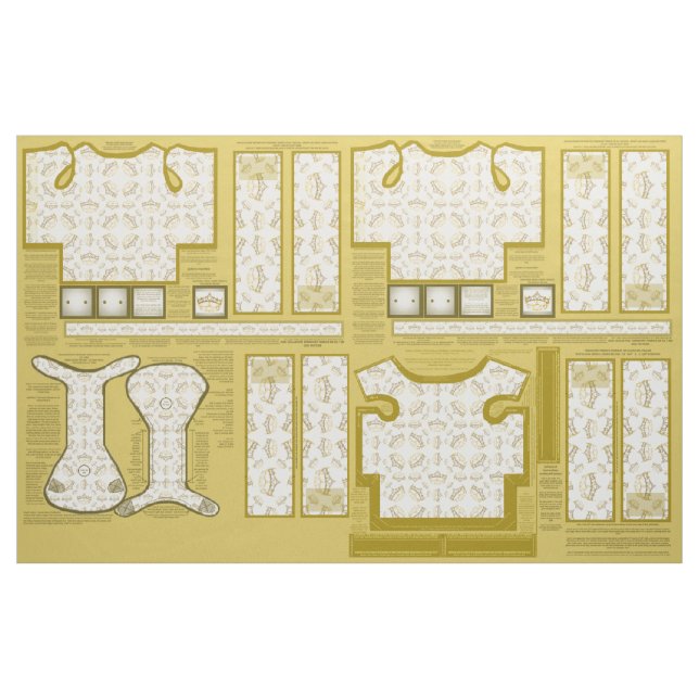 ropa de Yorkie de las tiaras que cose la tela del (Yarda)