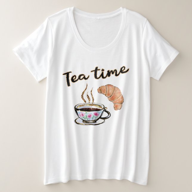 Ropa femenina de la fiesta del té, tiempo divertid (Anverso del diseño)