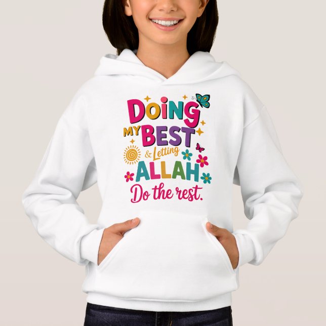 Ropa infantil islámica de camiseta. (Anverso)