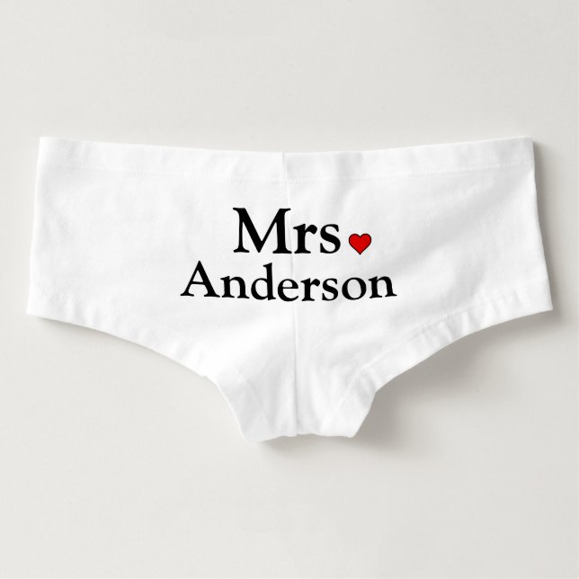 Ropa interior personalizada para la novia (Reverso)