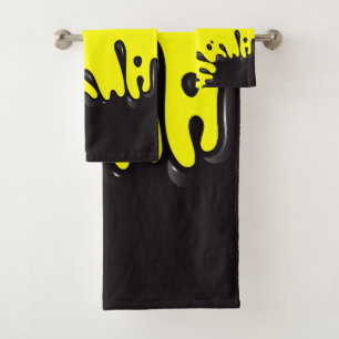 Ropa negra en amarillo