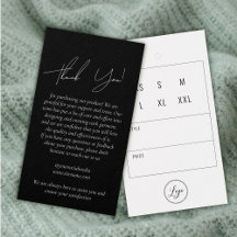 Ropa Negra Gracias Colgar Etiqueta Y Logo