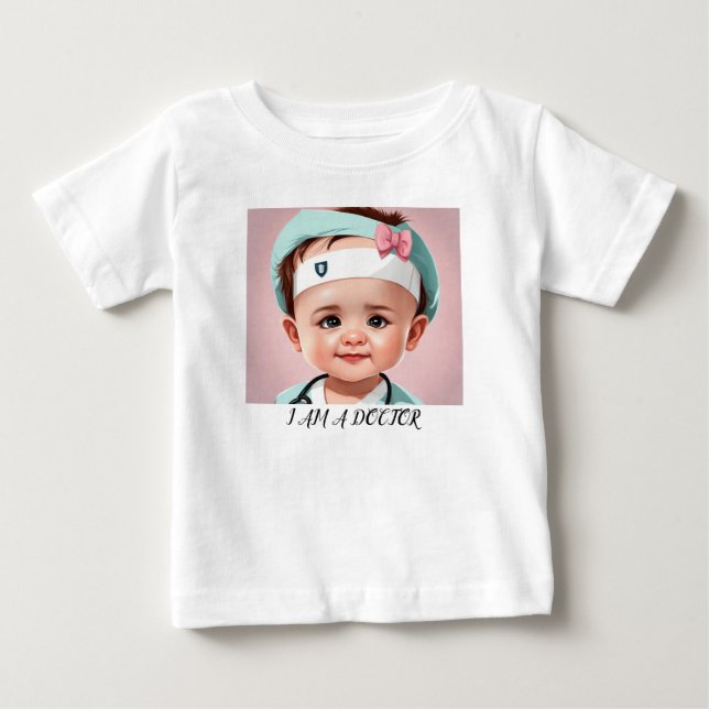 Ropa para bebés - Diseño de camiseta para Médicas  (Anverso)