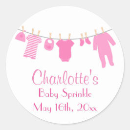 Ropa Rosa Pequeña Pegatinas rociadores