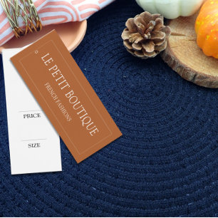 Ropa simple Terracota Mostrar etiqueta de alto pre