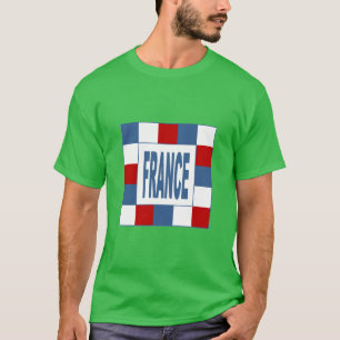 Ropa verde de camiseta básica oscura FRANCE