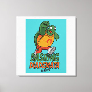 ROS Dashing Diademata sobre lienzo envuelto
