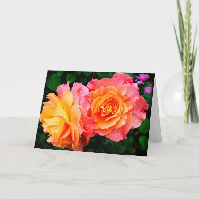 Rosa 1 Tarjeta de nota en blanco (Anverso)