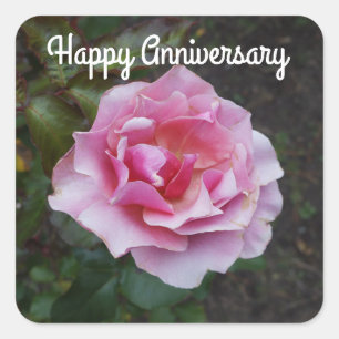 Rosa #2 Pegatinas Feliz Aniversario Duet