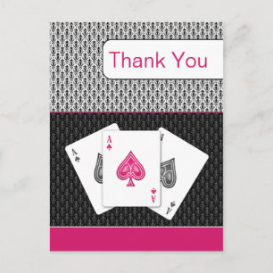 rosa 3 ases vegas boda Gracias a las tarjetas