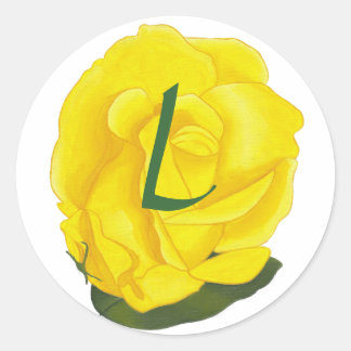 Rosa Amarilla Brillante, Sellos Monogramas Bodas