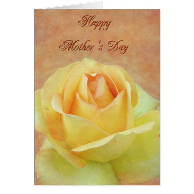 Rosa amarilla del día de la madre (Frente)