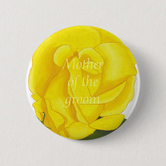 Rosa amarillo brillante, madre del novio, botón