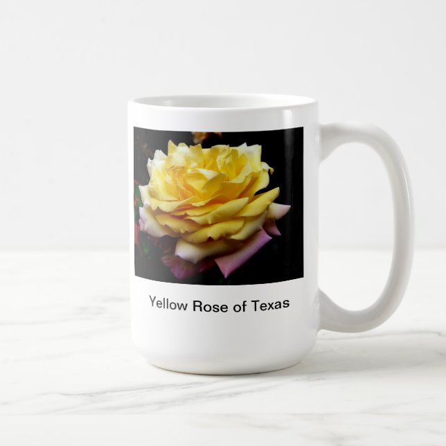 Rosa amarillo de la taza de café de Tejas (Derecha)