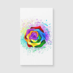 Rosa arcoiris colorido