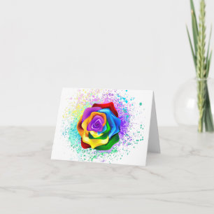 Rosa arcoiris colorido