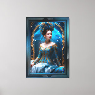 Rosa azul, arte de IA, de Xzendor7