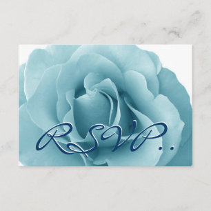 Rosa azul bebé y plantilla de Boda blanco