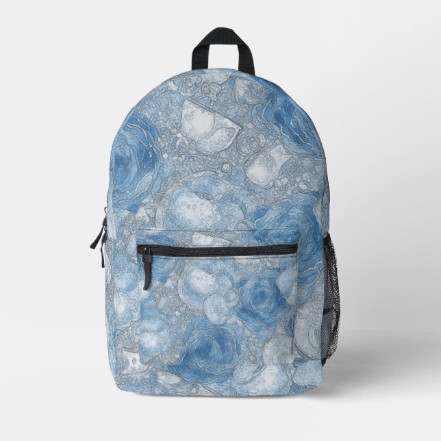 Rosa azul Burbuja - Mochilas (Anverso)