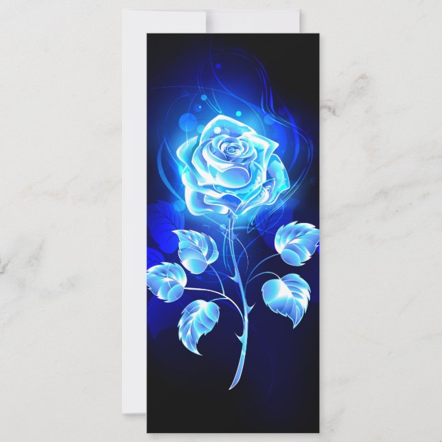 Rosa azul en llamas (Anverso)