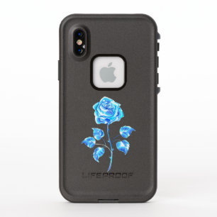 Rosa azul en llamas